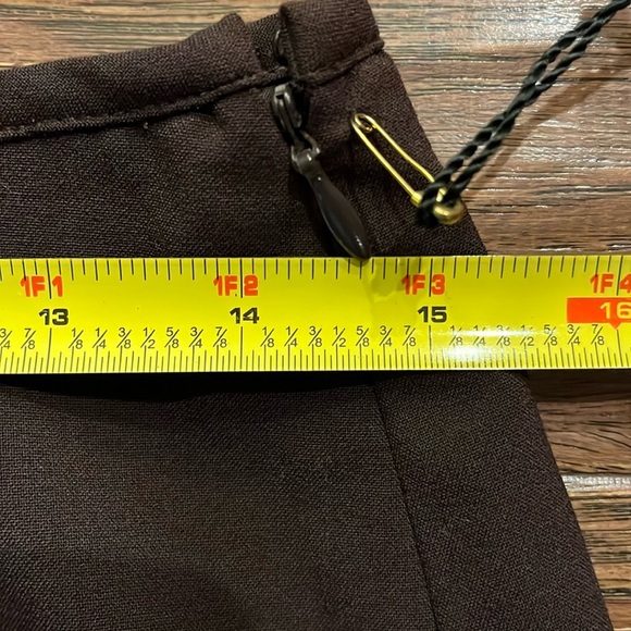 Worthington Works Women’s Skirt in Deep Chocolate Size 8P - Picture 9 of 9